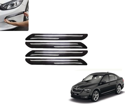 SPDI Rubber Car Bumper Guard(Black, Pack of 4, Skoda, Octavia)