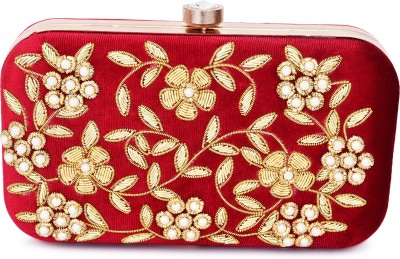 FOR THE BEAUTIFUL YOU Party Red  Clutch