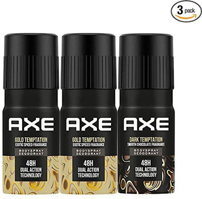 AXE COMBO OF Dark Temptation & Gold Temptation Long Lasting(3 Items in the set)