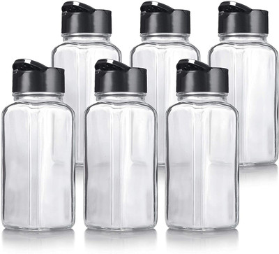 JAY RAMDEV SELLER Glass Grocery Container  - 120 ml(Pack of 6, Clear)