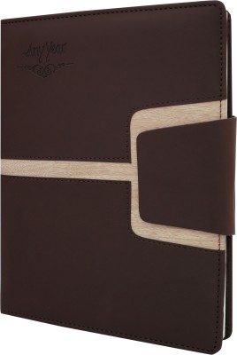 Erminio Palamino Thermal Cover Any Year Edition 365 Days Executive Diary with Zip Pouch & Inc Pen B5 Diary Ruled 365 Pages(Dark Brown)