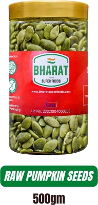 Bharat Super Foods Premium Raw Pumpkin Seeds – Immunity Booster Seed for Eating –500gm Jar Pack Pumpkin Seeds(500 g)