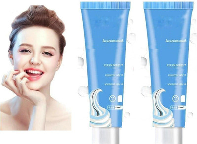 Libline Ice Cream Mask Acne Moisturizing Smear Mask Blackheads Remover Mask Cleansing(240 ml)