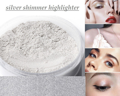GFSU PROFESSIONAL MAKEUP FACE BRIGHTENER SILVER SHIMMER POWDER HIGHLIGHTER Highlighter(SILVER SHIMMER)
