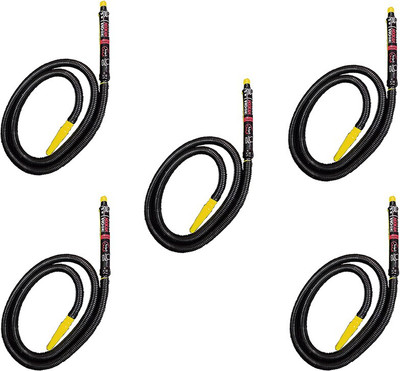 Puff Smart Plastic Black Hookah Hose 1 m(Pack of 5)