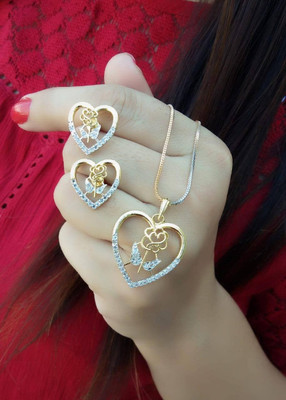 Sipradh Alloy Gold-plated Gold Jewellery Set(Pack of 1)