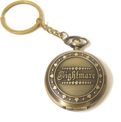 TheKeyHouse Nightmare Before Christmas Pocket Watch Key Chain with Key Ring for Men/Women Key Chain