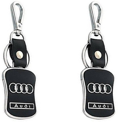 JAINSON MARTIN Combo Of Audi Car Logo Leather Hook Keychain For Bike Lovers Key Chain