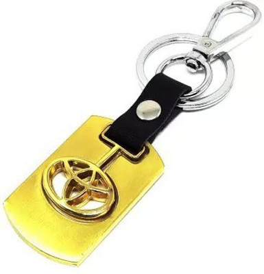 gtrp Toyota Golden Metal Swinging Logo Locking Key Chain Key Chain