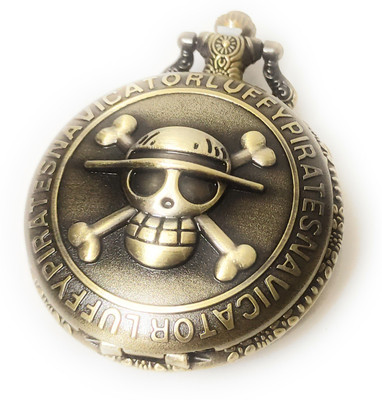 TheKeyHouse Monkey D. Luffy - One piece Pocket Watch Key Chain with Key Ring for Men/Women Key Chain