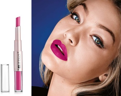 ADJD 2 IN 1 Liquid Lipstick with Lipstick For Here Lipstick Waterproof Matte(PINK FLUES, 12 g)