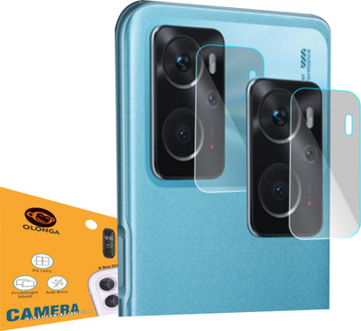 Olonga Back Camera Lens Glass Protector for oppo k10(Pack of: 2)