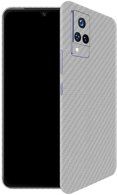 Orgic India Vivo V21 Mobile Skin(Carbon Silver)