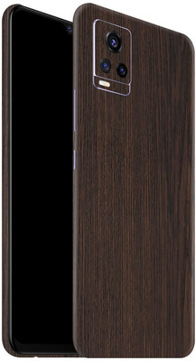 Orgic India Vivo V20 Pro Mobile Skin(Dark Wood)