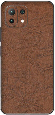 Orgic India Xiaomi 11 Lite Mobile Skin(Red Leather)