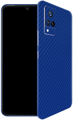 Orgic India Vivo V21 Mobile Skin(Carbon Blue)