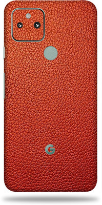 WeCre8 Skin's Google Pixel 5A 5g, Leather Red Mobile Skin(Red)