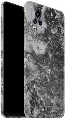 Orgic India Vivo V20 Pro Mobile Skin(Black Marble)