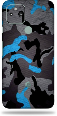 OggyBaba Google Pixel 5A 5g, Camouflage Blue Mobile Skin(Multicolor)
