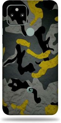 WeCre8 Skin's Google Pixel 5A 5g, Camouflage Yellow Mobile Skin(Multicolor)
