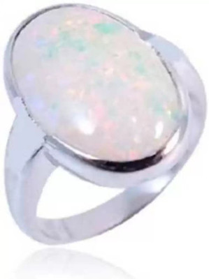Neeba Australian Opal Wt9.25Ratti With Certificate-Check Seller As Gemperor & Order It Metal Opal Silver Plated Ring