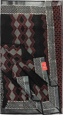 PAL BASTRALAYA Printed Handloom Cotton Silk Saree(Multicolor)