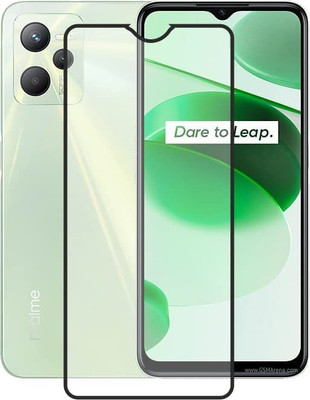 MOBIGENIX Edge To Edge Tempered Glass for realme C35, Realme C35, REALME C35(Pack of 1)