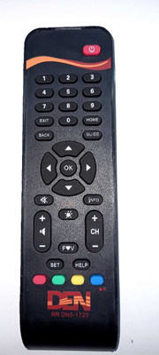 PMRK BEST IN BEST DEN SET TOP BOX Compatible Best Quality Remote With Full Working Remote Controller(Black)