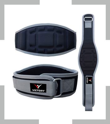 VICTORY Heavy Quality 6''Inch Wide Molded Gym Belt with Full Padding Weight Lifting Belt