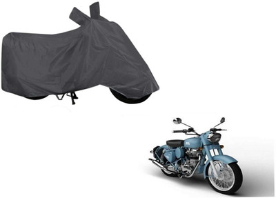 ESTHETIC Waterproof Two Wheeler Cover for Royal Enfield(Bullet 350, Grey)