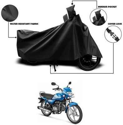 KEDIT Two Wheeler Cover for Hero(HF Deluxe BS6, Black)