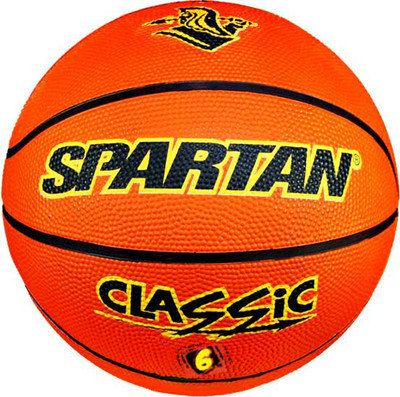 Spartan Classic Basketball - Size: 6(Kids, Pack of 1, Orange)