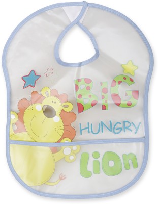 Baby Moo Crumb Catcher Waterproof Feeding Bibs(Blue)