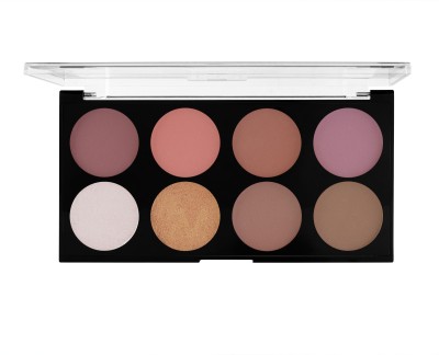 MARS Fantasy Palette Matte Pigmented Blusher with Highlighter and Bronzer(Shade-03)
