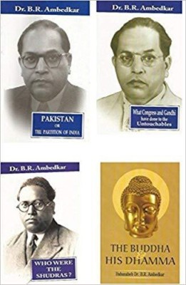 Pakistan Or The Partition Of India,What Congress and Gandhi Have Done To Untouchables ,Who Were The Shudras,The Buddha And His Dhamma (Combo of 4 Books)(English, Paperback, B.R.Ambedkar)