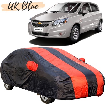 UK Blue Car Cover For Chevrolet Sail UVA (With Mirror Pockets)(Multicolor, For 2012, 2013, 2014 Models)
