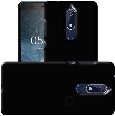 CASE CREATION Back Cover for New Nokia 5.1 (2018)(Black, Hard Case, Pack of: 1)