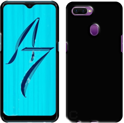 CASE CREATION Back Cover for Oppo A7(Black, Grip Case, Pack of: 1)
