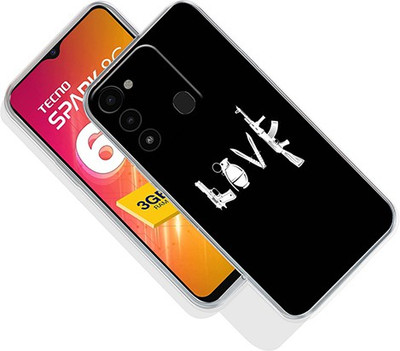 omnmo Back Cover for Tecno Spark 8C(Multicolor, Dual Protection, Silicon, Pack of: 1)