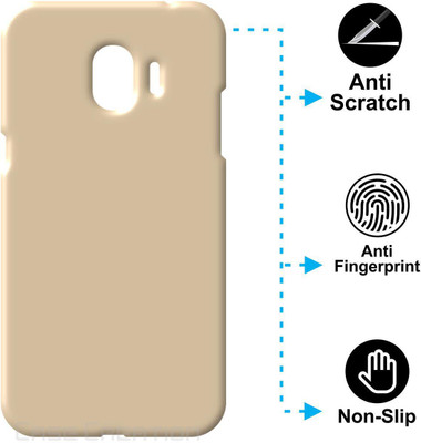 CASE CREATION Back Cover for Samsung Galaxy J4 2018(Gold, Grip Case, Pack of: 1)