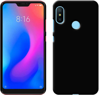 CASE CREATION Back Cover for Mi A2 Lite, Mi Redmi 6 pro(Black, Hard Case, Pack of: 1)