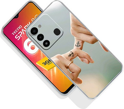 omnmo Back Cover for Tecno Spark 8C(Multicolor, Dual Protection, Silicon, Pack of: 1)