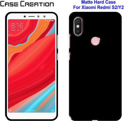 CASE CREATION Back Cover for Mi Redmi Y2(Black, Dual Protection, Pack of: 1)