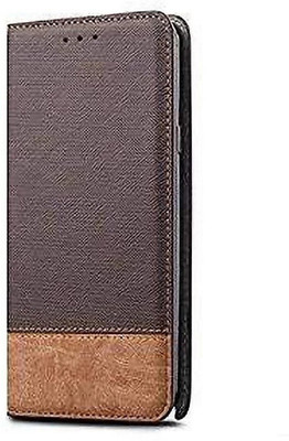 TELETEL Flip Cover for Samsung Galaxy C9 Pro(Brown, Cases with Holder, Pack of: 1)