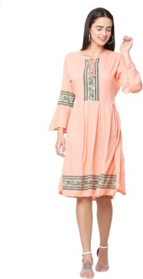 ATTIRE FASHION Women A-line Pink Dress