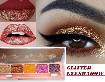 GFSU COLORFUL EYESHADOW GLITTER THICK & THIN EYE SHADOW PALETTE 10.8 g(MULTI COLOR)