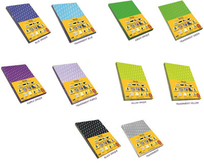 Kosh High Quality Diamond spiral book binding sheet Pack Of 10 A/4(Set Of 1000, Multicolor)