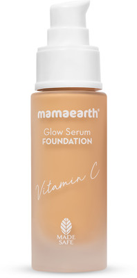 MamaEarth Glow Serum Foundation with Vitamin C & Turmeric for 12-Hour Long Stay Foundation