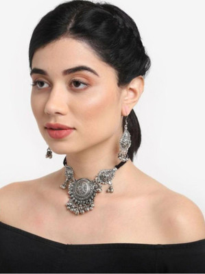 sunhari jewels Alloy Silver Silver Jewellery Set(Pack of 1)