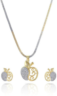 sunhari jewels Alloy Gold-plated Gold Jewellery Set(Pack of 1)